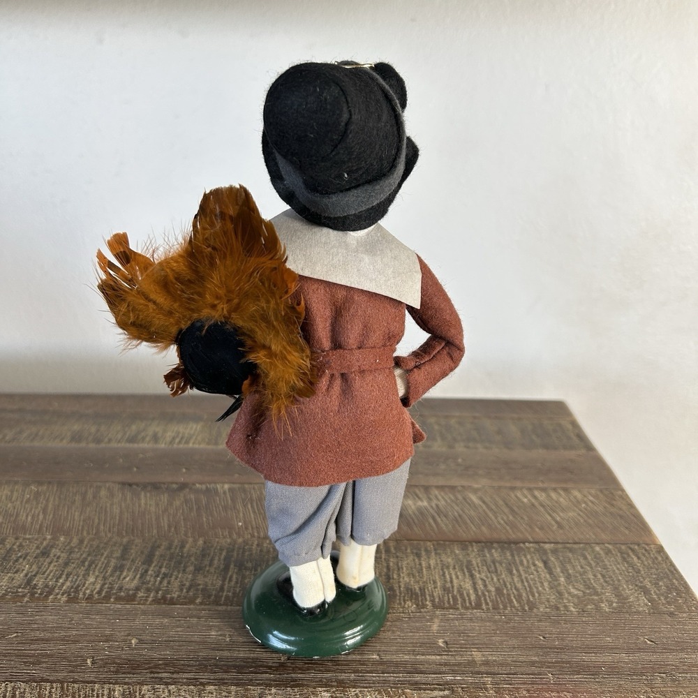 Byers Choice Carolers Pilgrim Turkey Figurine Thanksgiving Holiday Decor 2001 - Picture 6 of 9